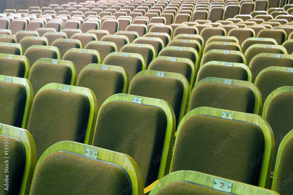 Obraz premium Seats of auditorium