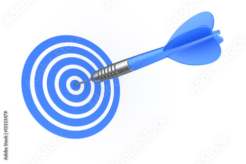 Dart hitting target