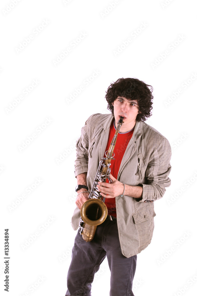 Naklejka premium Jazz singer