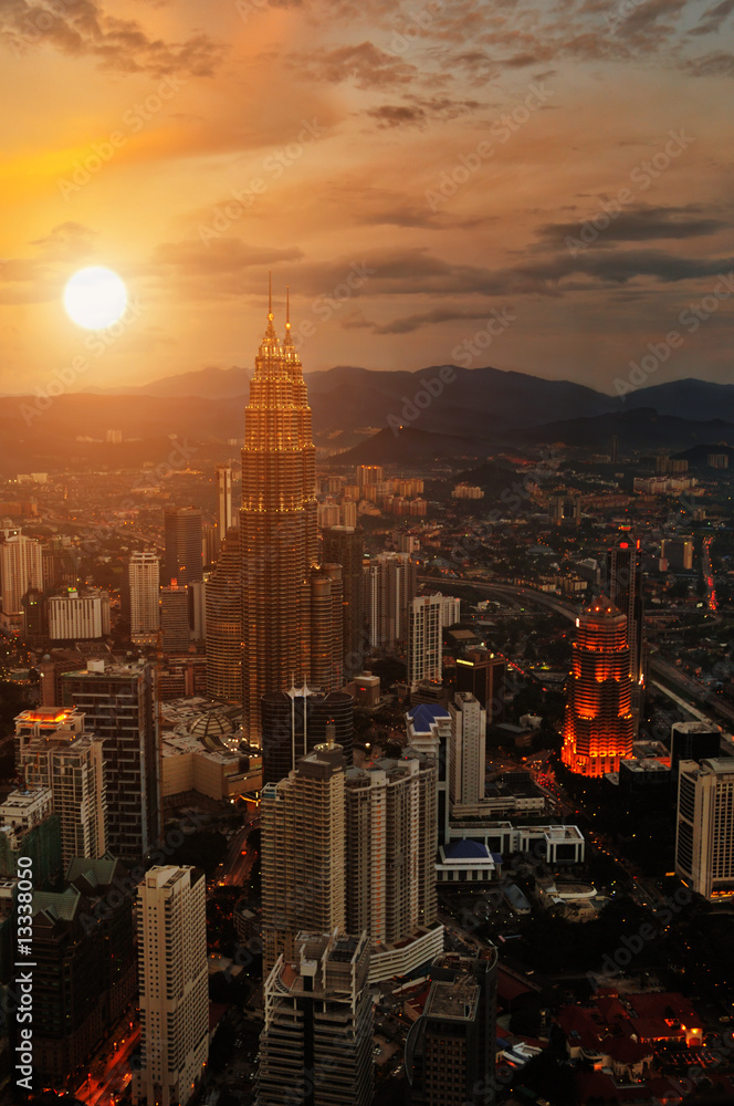 Fototapeta premium City Sunset