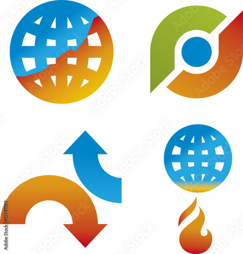 climate change icons