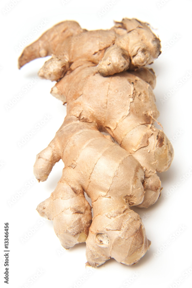 Ginger root isolated on a white studio background. Ginger root isolated on a white studio background.