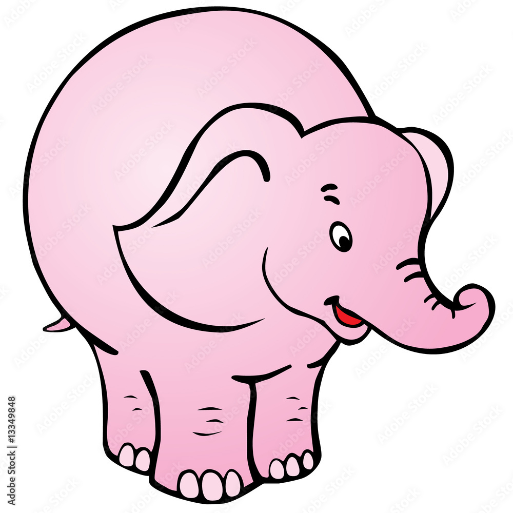 elephant childrens cartoony vector illustration elephant childrens cartoony vector illustration