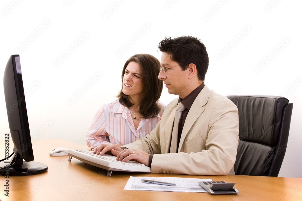 Working at the office Working at the office