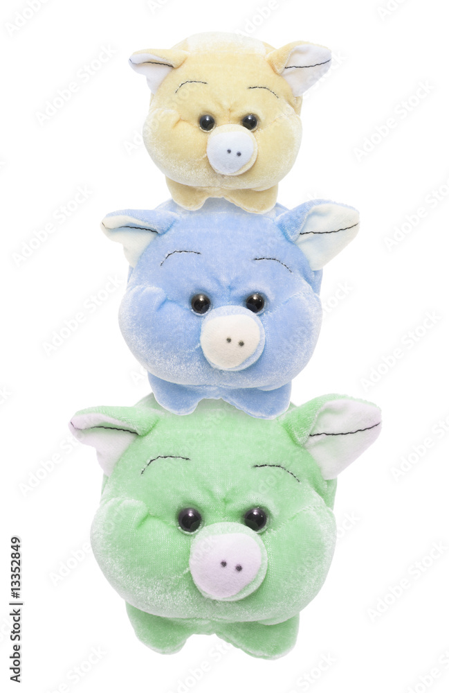 Fototapeta premium Soft Toy Pigs