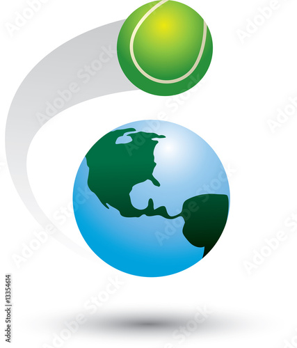 Tennis ball around the world
