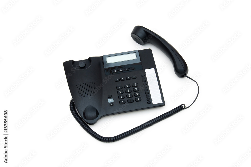 Office phone isolated on the white background Office phone isolated on the white background