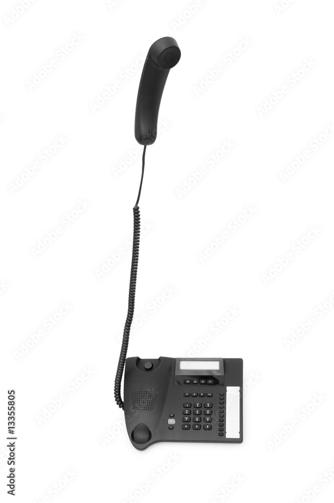 Office phone isolated on the white background Office phone isolated on the white background