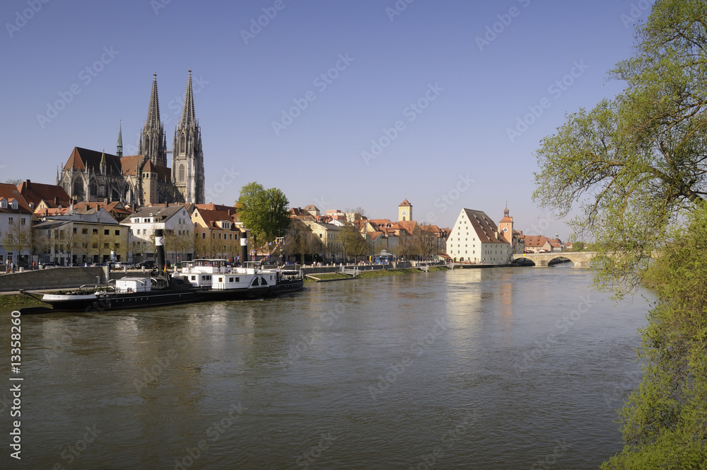 Obraz premium Regensburg Stadtpanorama