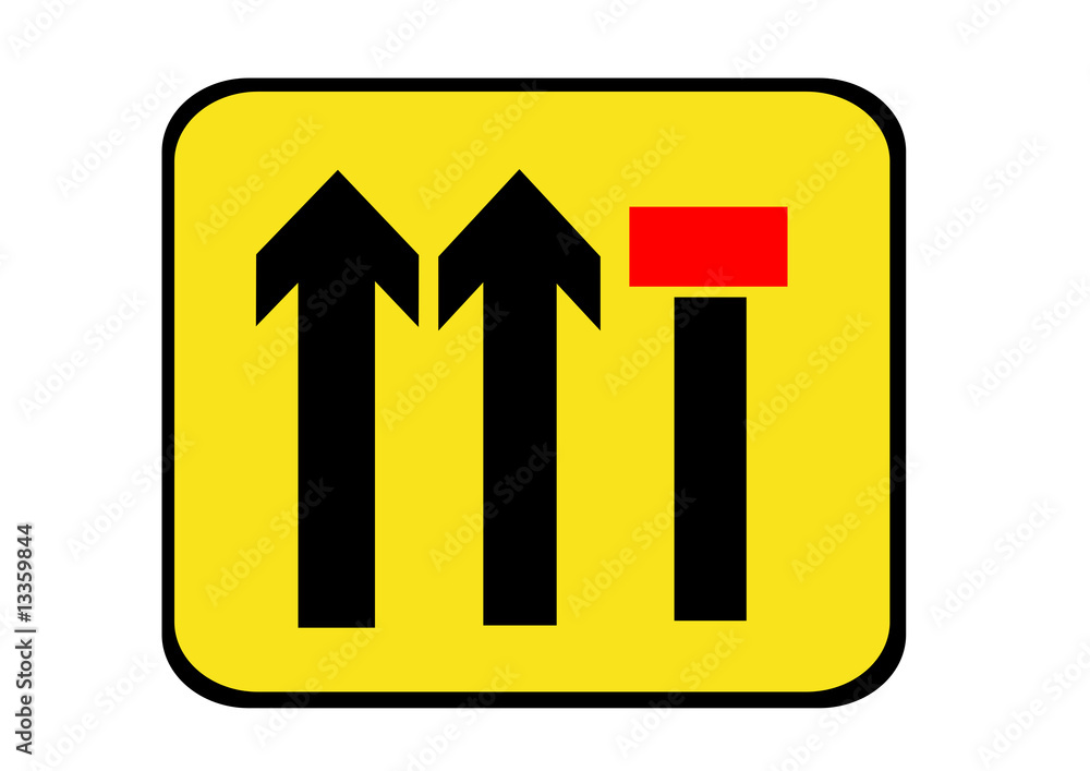 lane closed motorway sign Stock Illustration | Adobe Stock