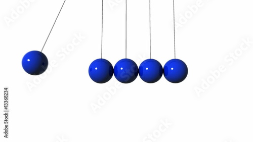 Newton's Cradle. CG. Loop.