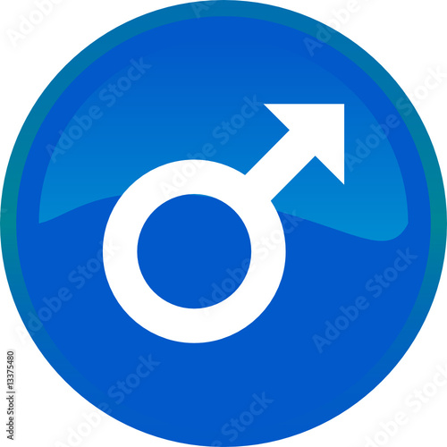 Male sign web button