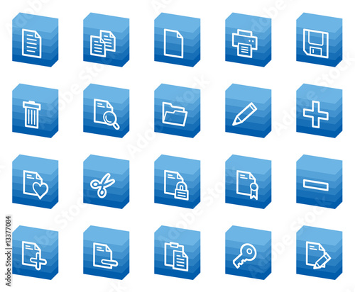 Document web icons, blue box series © Sergiy Timashov