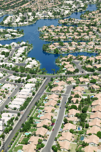 Canvas Print Housing Development