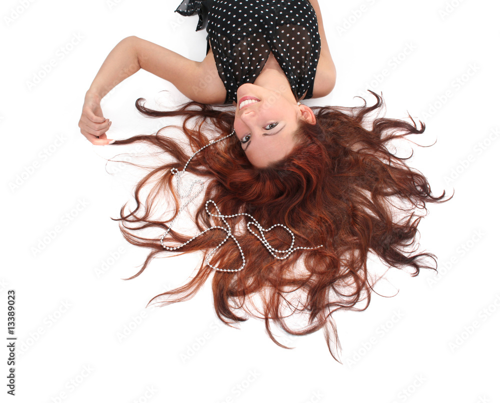 Fototapeta premium long-haired girl
