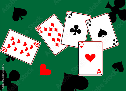 Vector aces full; clip-art
