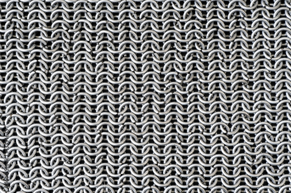 Ring or chain steel mail armour background Ring or chain steel mail armour background
