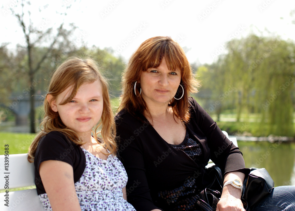 Fototapeta premium mutter tochter portrait