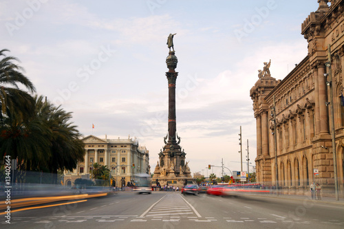 Canvas Print colon statue