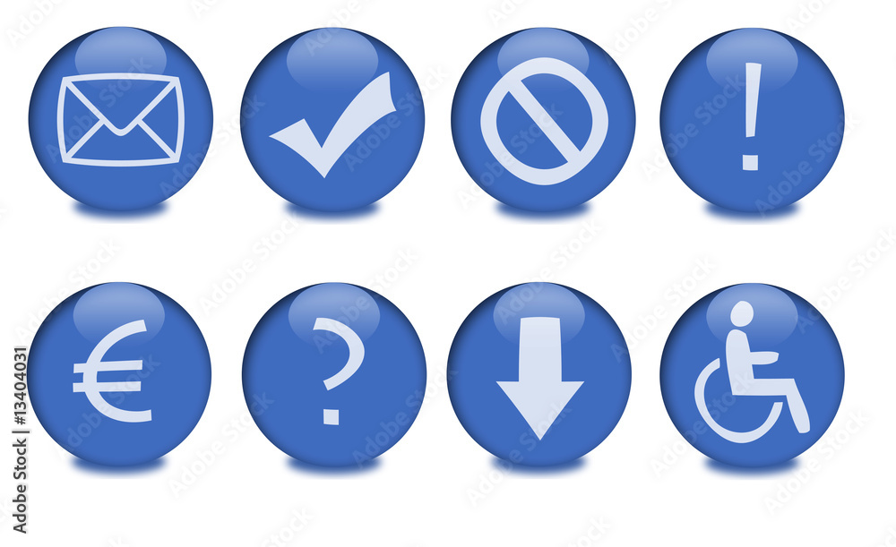 Buttons blue series Buttons blue series