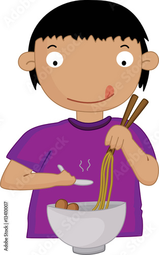 boy eating