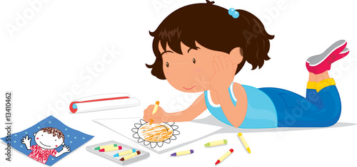 girl drawing