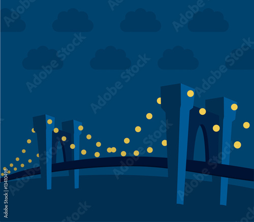 bridge at night