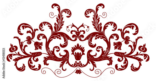 Retro floral ornament