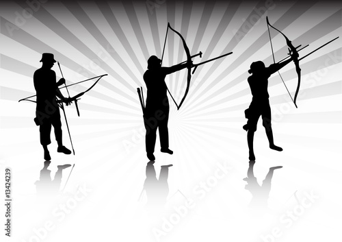 Archers in action