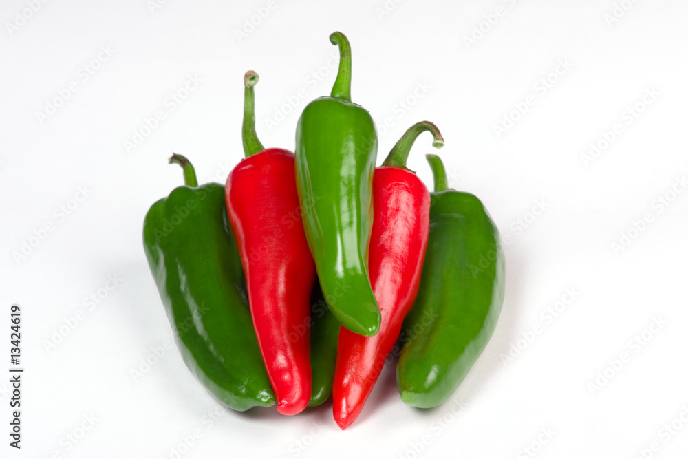Red and green chili Red and green chili