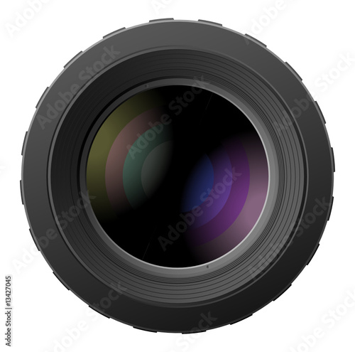 Vector illustration of camera lenses