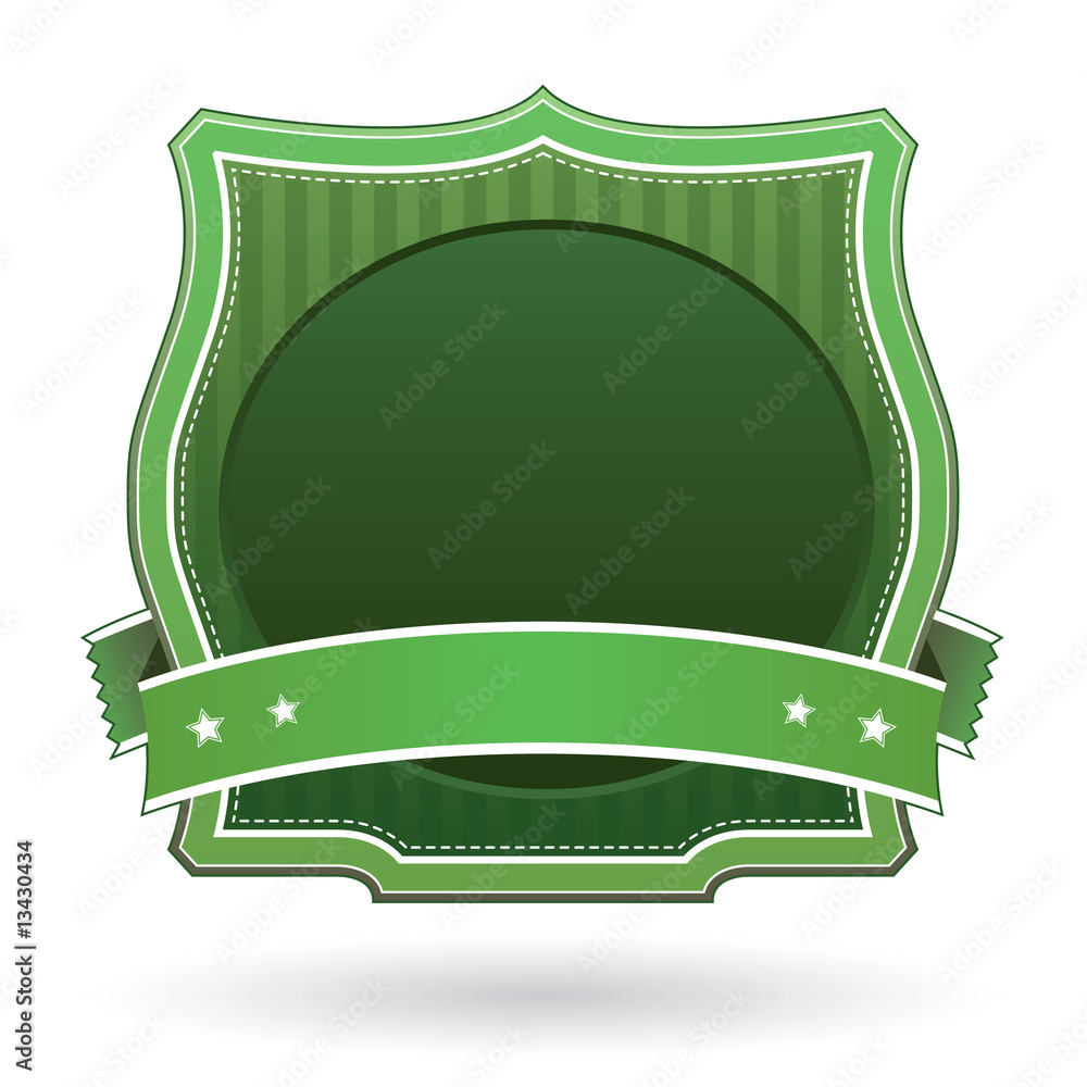 Green blank product label template for logos or marketing Green blank product label template for logos or marketing