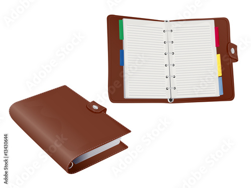 Two 3d Vector Filofax Organisers