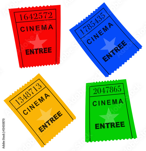 Tickets Cinéma photo