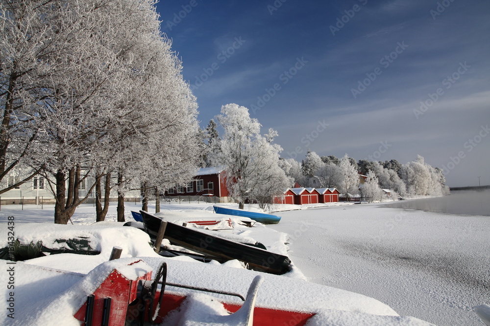 Naklejka premium Cold day