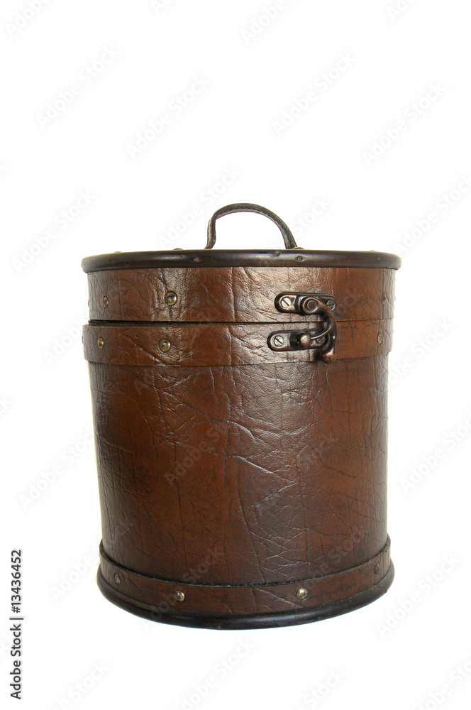 Old case isolated against a white background Old case isolated against a white background