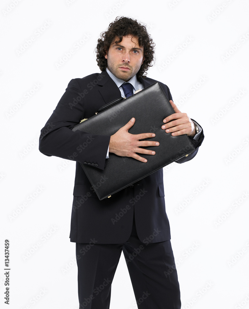 Businessman with briefcase