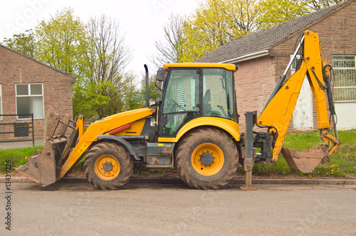 Parked JCB