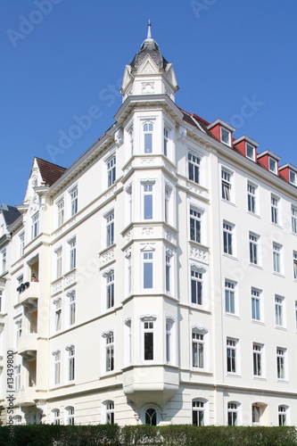 Wohnhaus, Hausfassade, Mietswohnungen,Kiel,Deutschland