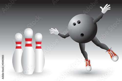 Bowling ball character