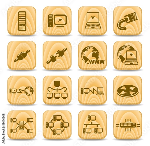 Network vector iconset