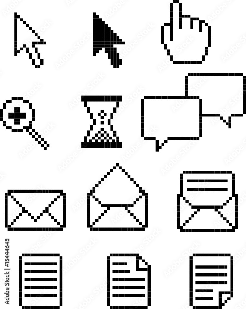 Retro Pixel Web Icons Retro Pixel Web Icons