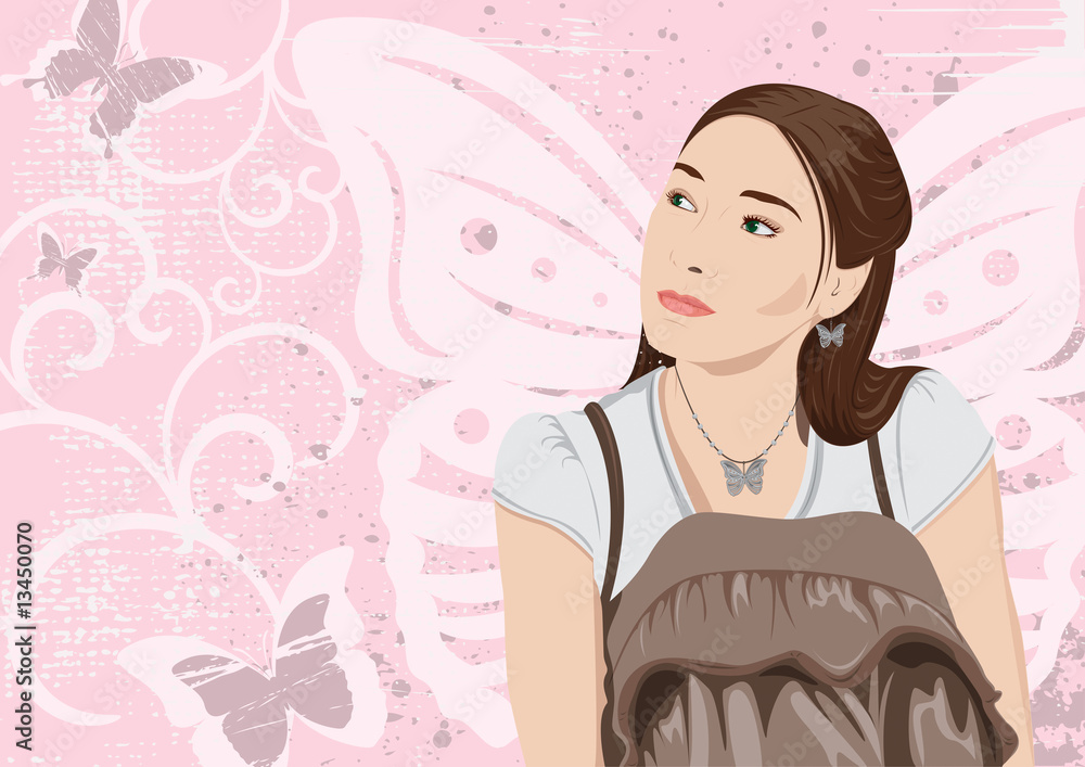 Butterfly girl Butterfly girl