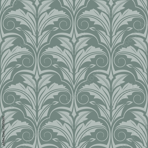 Grey-green seamless wallpaper