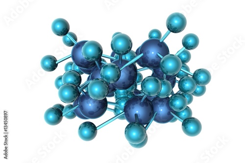 conjunto de moléculas, 3d render