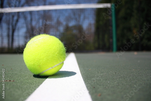 Tennis Ball On The Line © John Fields