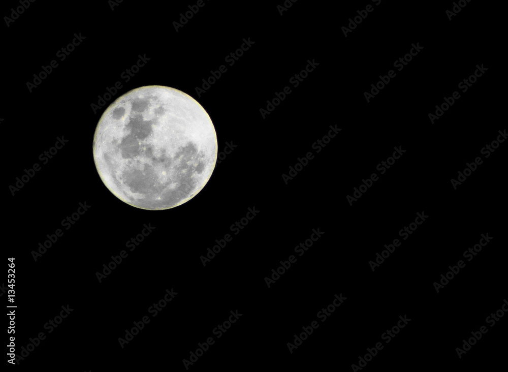 Obraz premium moon isolated on black