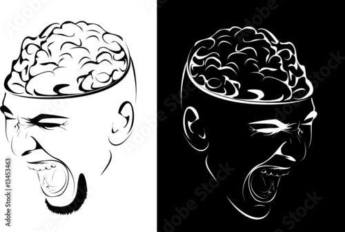 Vector. A portrait of the young man. New images every week