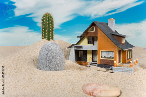 House on sand.