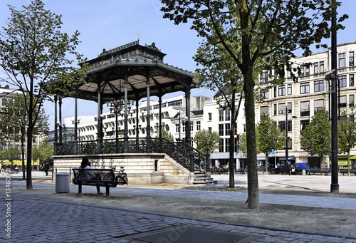 Kiosque central du Kouter - Centre Historique de Gand, Belgique